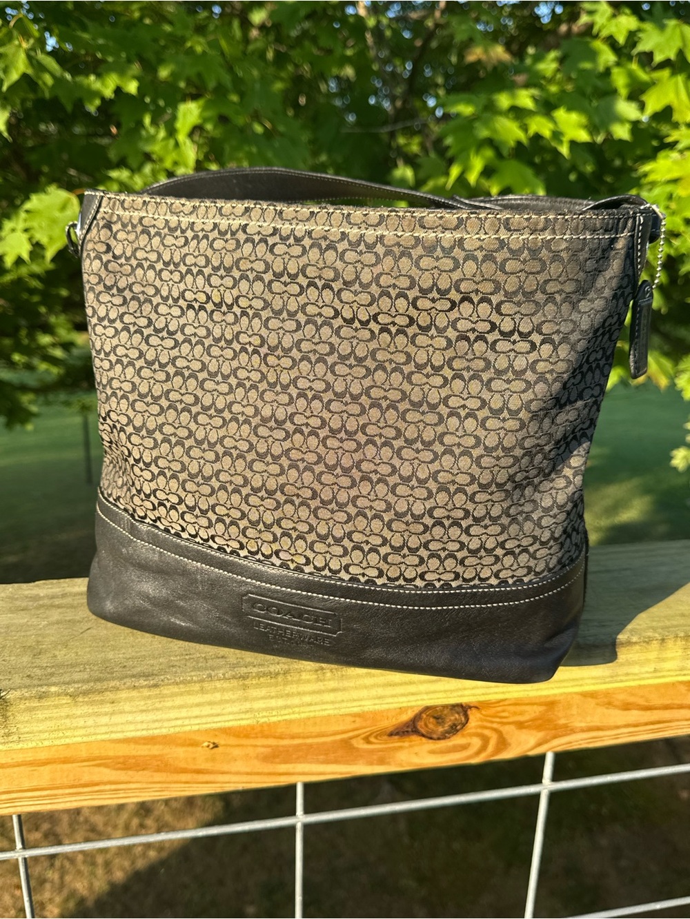 Coach Signature Canvas Hobo Bag